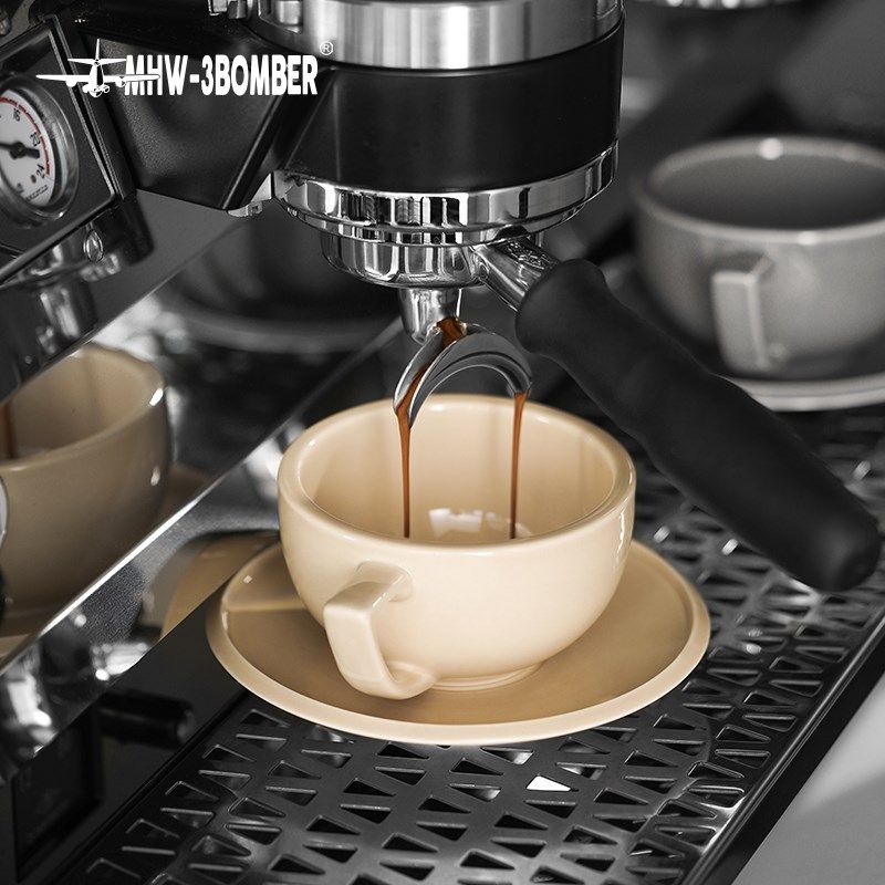 轰炸机泽田杯陶瓷咖啡杯专业拿铁杯压纹拉花杯卡布奇诺杯摩卡杯