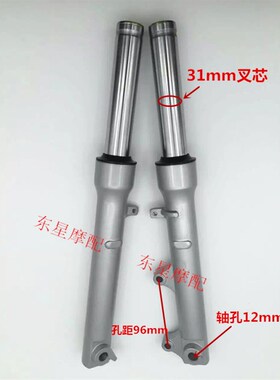 踏板车小公主WH100T-A-H/GCC/喜悦优悦100前减震器前叉碟刹前避震