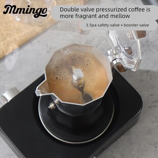 精选鸣感双阀摩卡壶意式咖啡壶户外露营便携咖啡器具煮咖啡壶家用