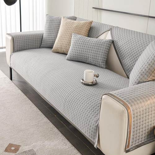 定制夏季沙发凉席坐垫冰丝沙发垫防滑2025新款夏天凉垫套罩盖巾布