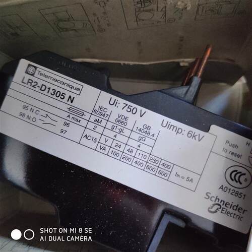原装正品 热过载继电器 LR2-D1305N 0.63-1A 现货