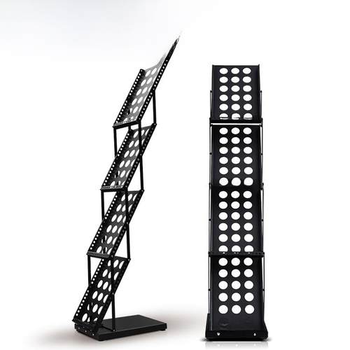 六折堆叠展览信息架地板展示架单页画册促销中世纪书籍报纸杂志储