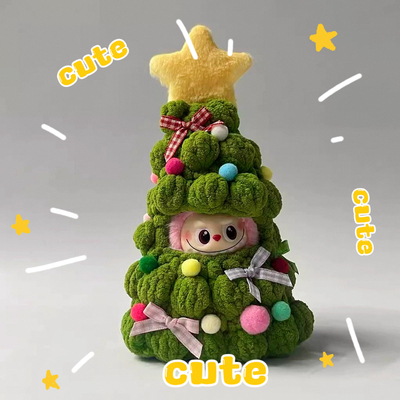 labubu四代娃衣4.0心底密码拉布布mini迷你4代圣诞娃衣圣诞树