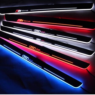 奥迪A3 A4 A5 A6L A7 RS7 RS5流光动态迎宾踏板LED带灯门槛条改装