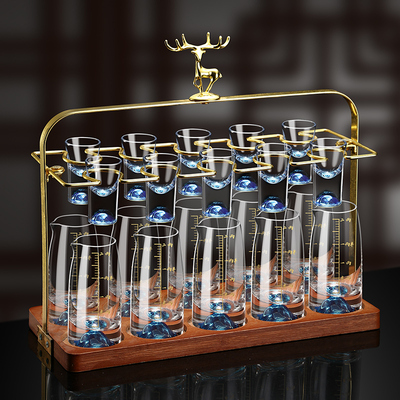 创意轻奢蓝山白酒杯分酒器套装