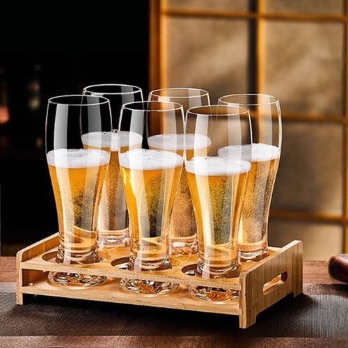 龙雅杰高档轻奢金箔啤酒杯套装