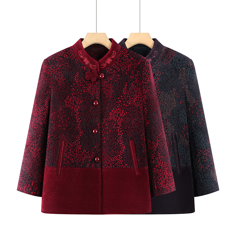 老太太衣服妈妈冬季新款