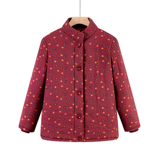 奶奶唐装棉衣加绒加厚老年人冬装女棉袄短款妈妈外套姥姥保暖衣服