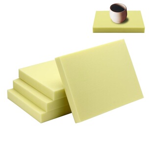 4个陶器泡沫垫15.7 寸方形陶器泡沫垫,用于陶器模具按压大型海绵