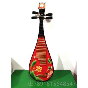 正品唐琵琶初学入品门童儿民族彩绘仿乐器新中式壁饰装饰挂件拍摄