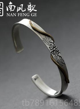 正品计南风歌镯 原创设灵《21克魂》手 925纯银情侣 学生节日礼物