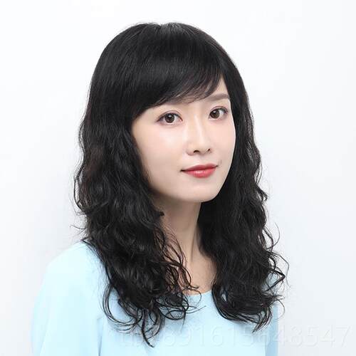 正品发假发长发女整顶全套式羊毛头卷假发女中长发妈型妈发长发真