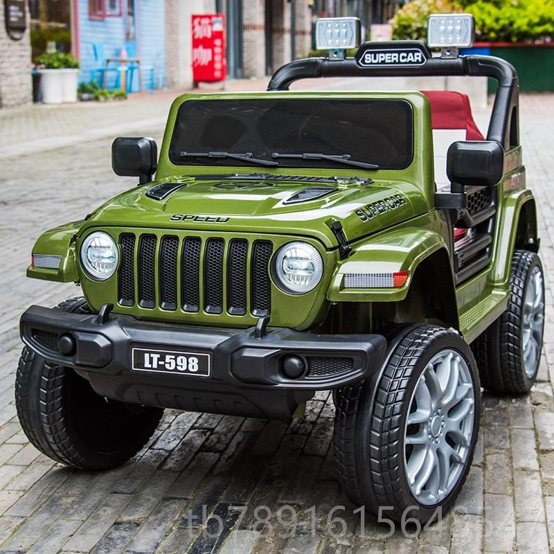 正品婴孩儿童电动车玩小可坐双四驱越野车男女宝宝人四轮带遥控具