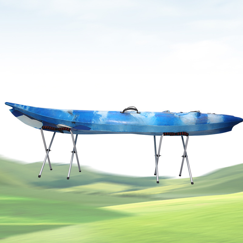 厂家供应皮划艇两头支架冲锋舟可折叠摆放架充气独木舟两端支架