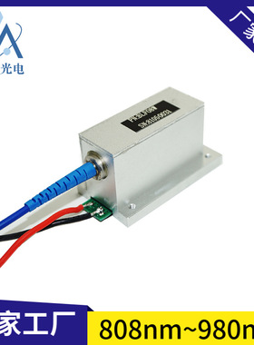 光纤器芯径105μm FC接口 450nm8w大功率蓝光纤耦合准直输出光源