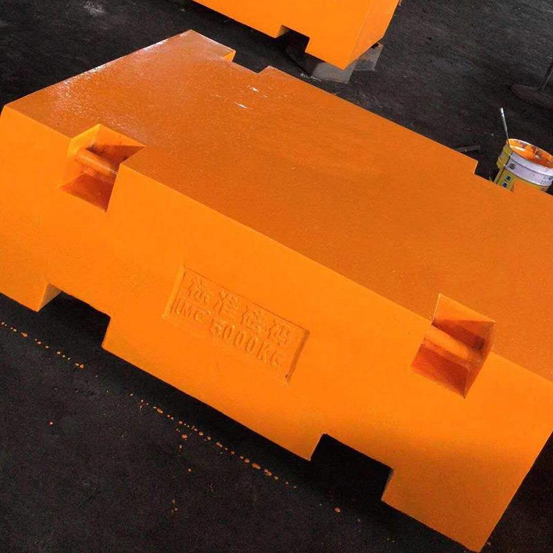 现货钢包砂配重块铸铁砝码船舶铸铁块加重块平衡块配重铁