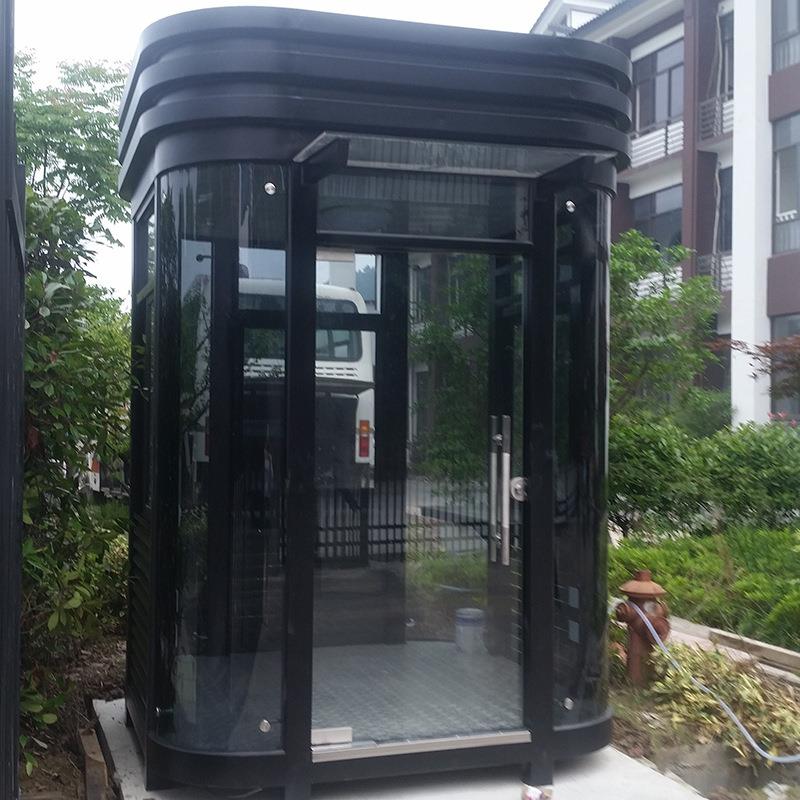 厂家移动不锈钢保安值班岗亭铝合金不锈钢结构收费门卫值班室