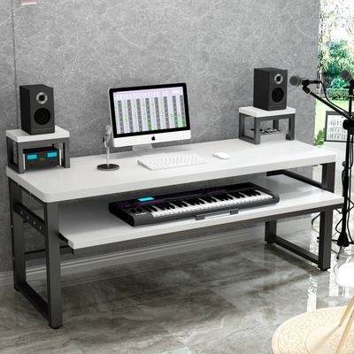 轻奢编曲工作台简约电子s琴桌古筝电钢琴桌音乐制作剪辑师编曲桌