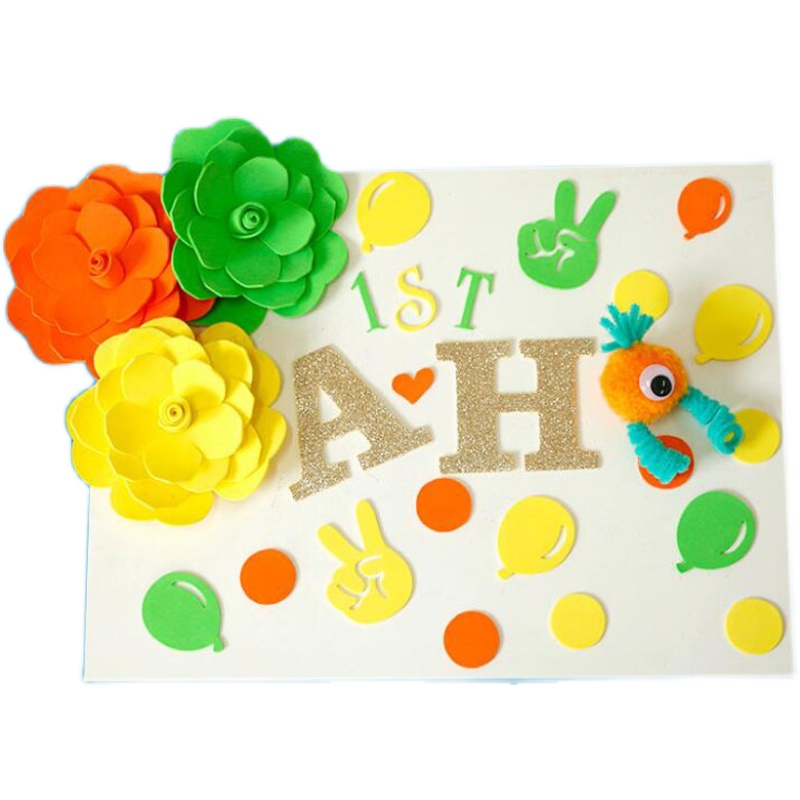 彩色EVA泡沫纸10色带背胶w海绵纸儿童diy手工材料纸A4折纸剪纸