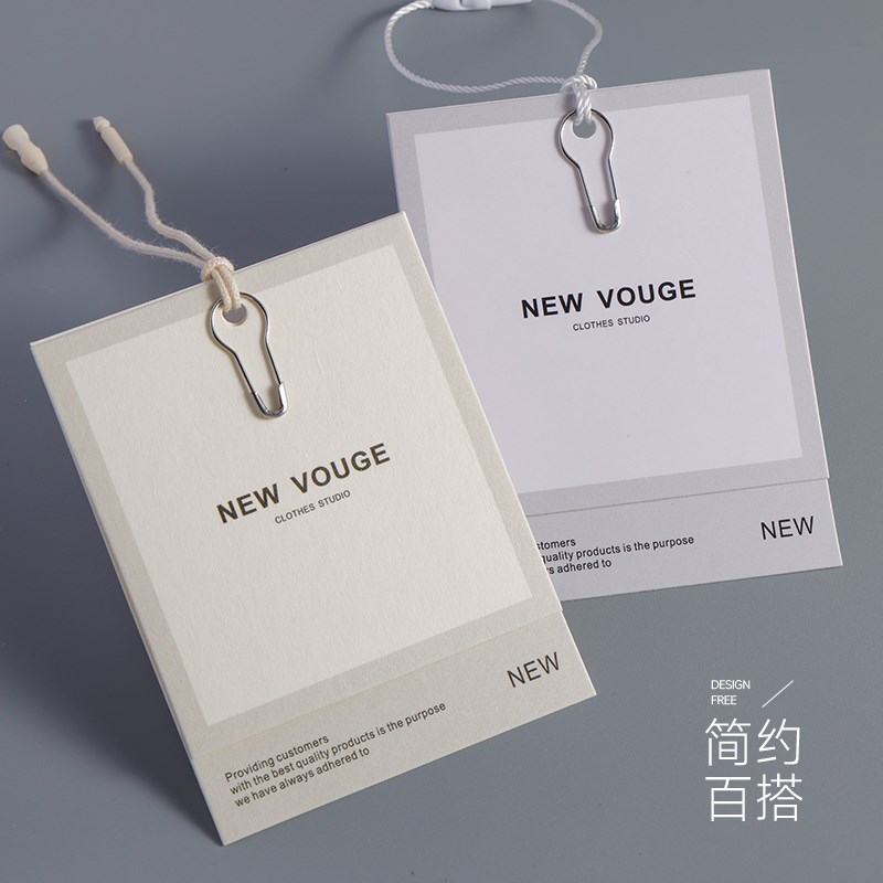 吊牌定做女装logo标签定制服装店挂牌订做男女装价X格标吊卡订制