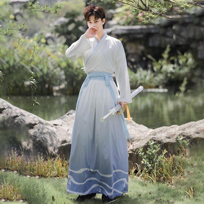 古装汉服成人礼服仪祭孔s祭祖大典国学班拜师礼孔子学院表演服装