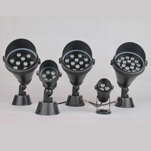 led户外防水照树灯射树灯树下射灯花园庭院L七彩圆形草坪led地插