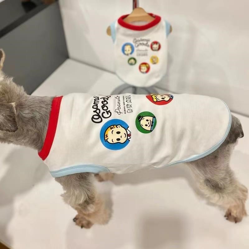 春夏款薄款狗狗猫咪原田治背心雪纳瑞比熊泰O迪约克夏小型犬棉衣