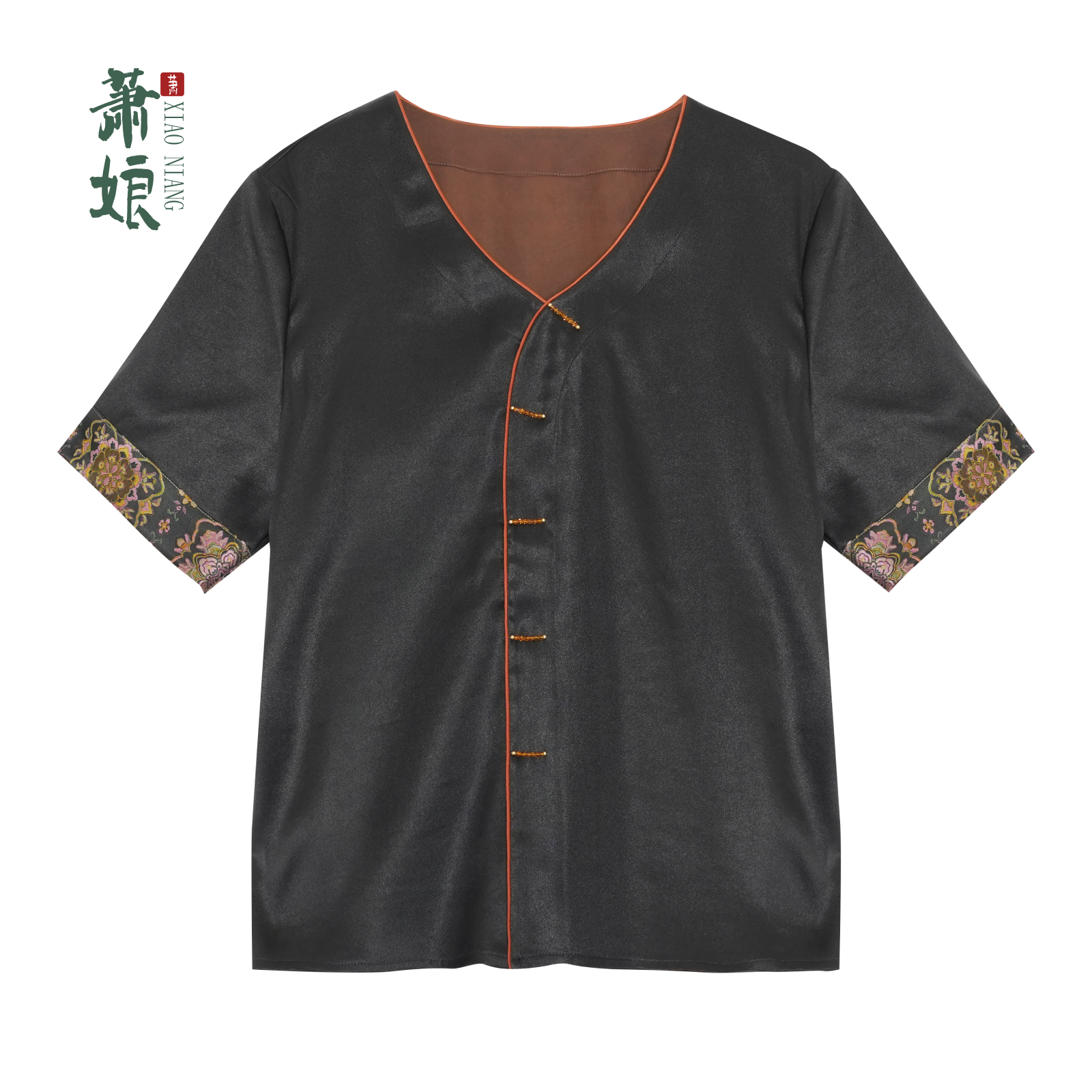 新中式桑蚕丝上衣国风