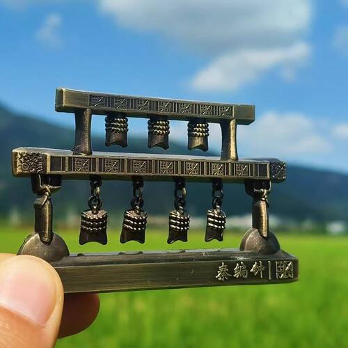西安文创西周曾侯乙编钟秦编钟冰箱贴博物馆文物摆件纪念品伴手礼