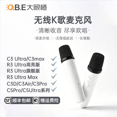 大眼橙投影原装K歌麦克风