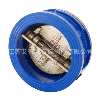 H76X-16C铸钢双瓣旋启式对夹止回阀  对夹双瓣止回阀 DN50--DN500