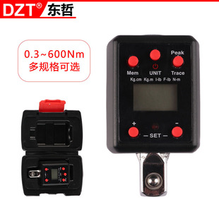 电子数显扭力扳手 600NM扭力计五金工具 扭力表外接接杆扭矩表0.3