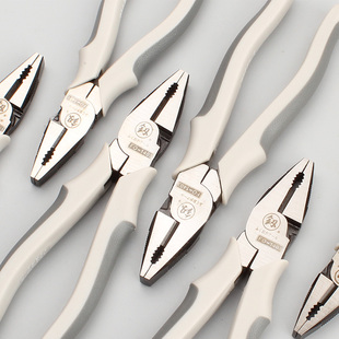 克丝钳子福冈电工钢丝钳拉钢丝钳8寸手钳多功能铗钳老虎钳子釼牌