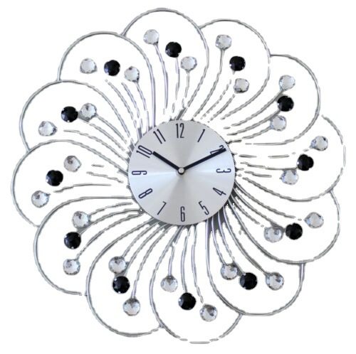 新款时尚创意贴墙钟水晶般银色铁艺挂钟个性艺术装饰客厅卧室时钟,模玩/动漫/周边/娃圈三坑/桌游,文化/体育周边,淘宝优惠券,粉丝福利购,淘宝优惠卷