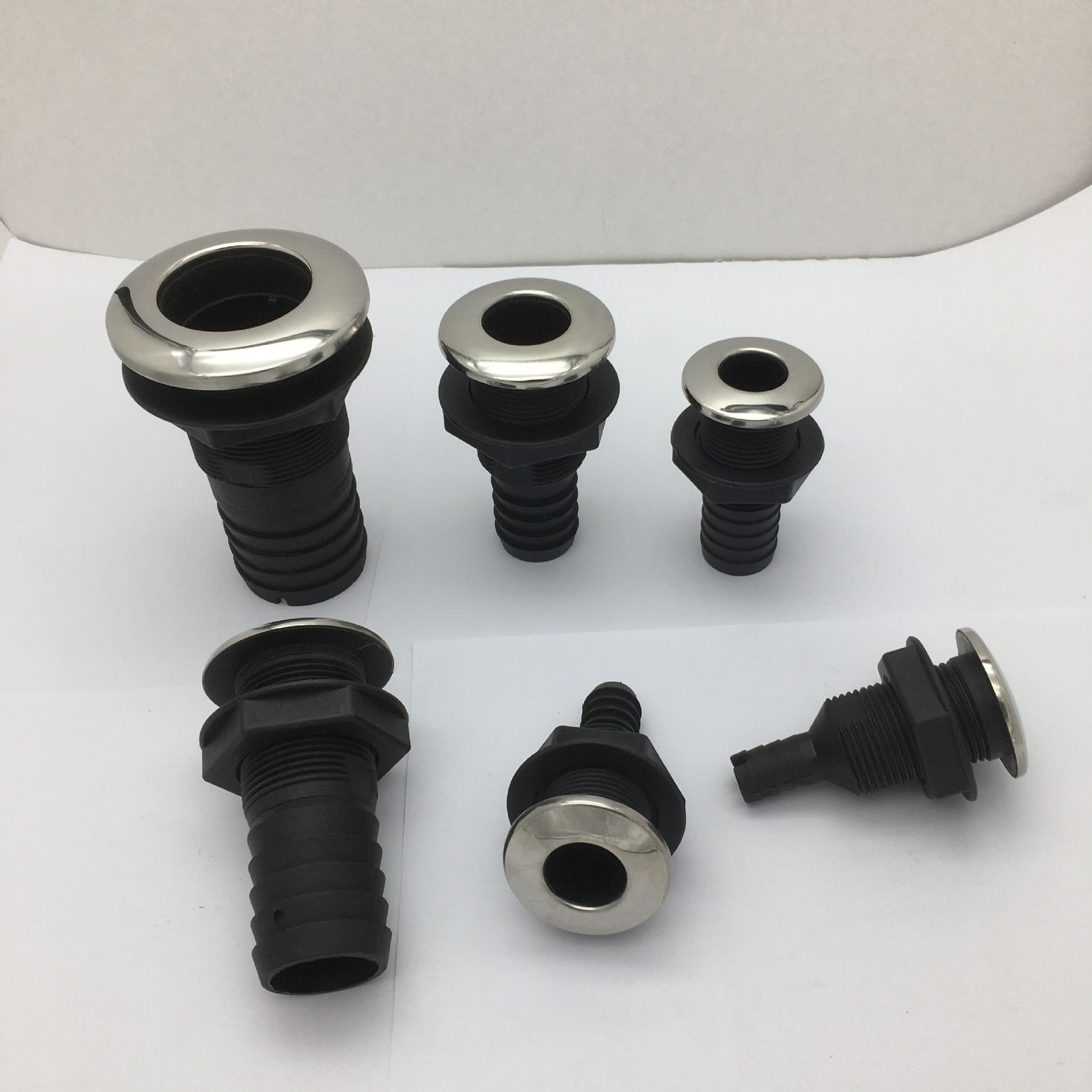 船用五金 尼龍+SS面盖 1-1/2吋出水口 五金 不含挡水片 出水口