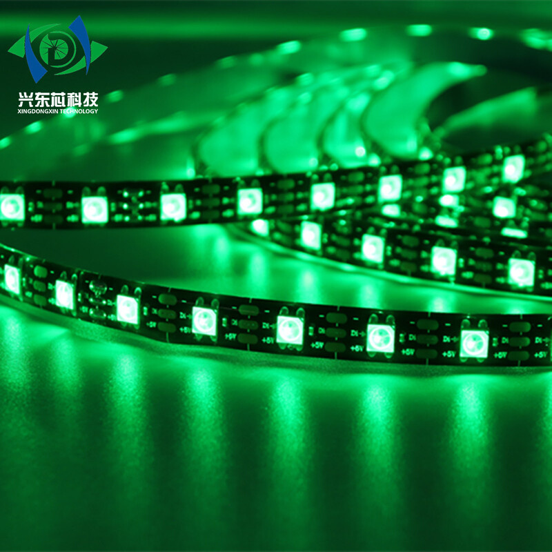 5V60灯RGB5050全彩LED户外防水30/60/74/96/144灯跑马幻彩软灯条