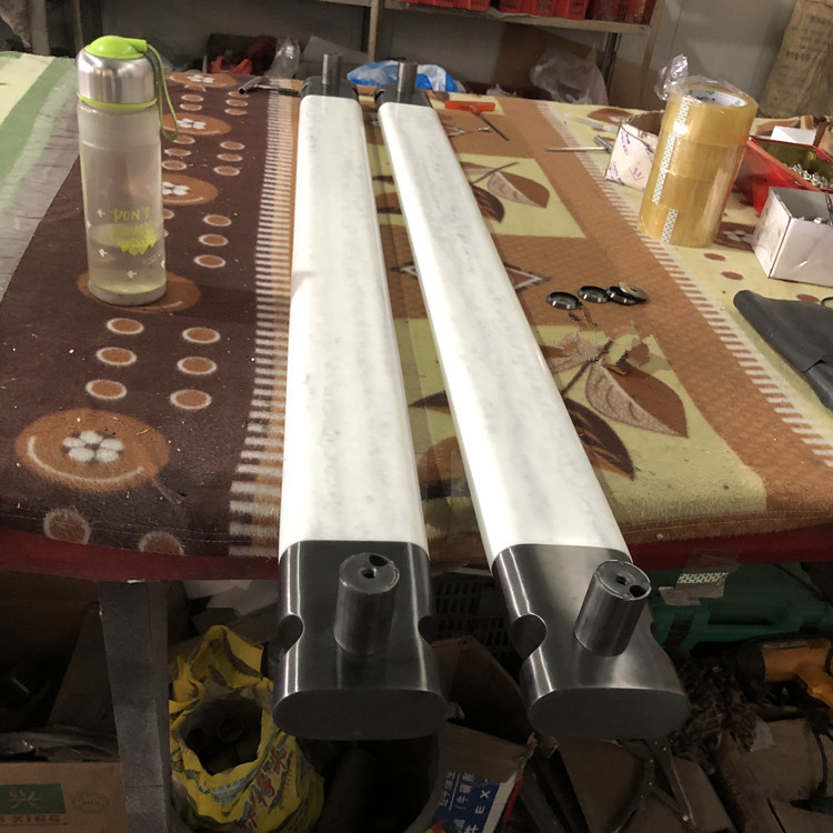 真石大门拉手酒店宴会所包厢有框玻璃推拉门把手大理石电梯扶手