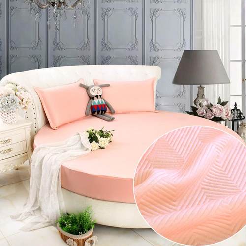 新款圆床凉席华夫格冰豆豆凉席三件套夏季冰丝席可机水洗夏天席子