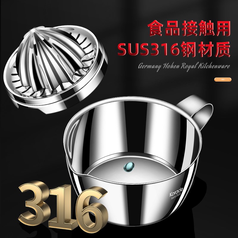 316不锈钢手动榨汁机水果压汁器家用橙子柠檬榨汁器炸橙汁压榨器