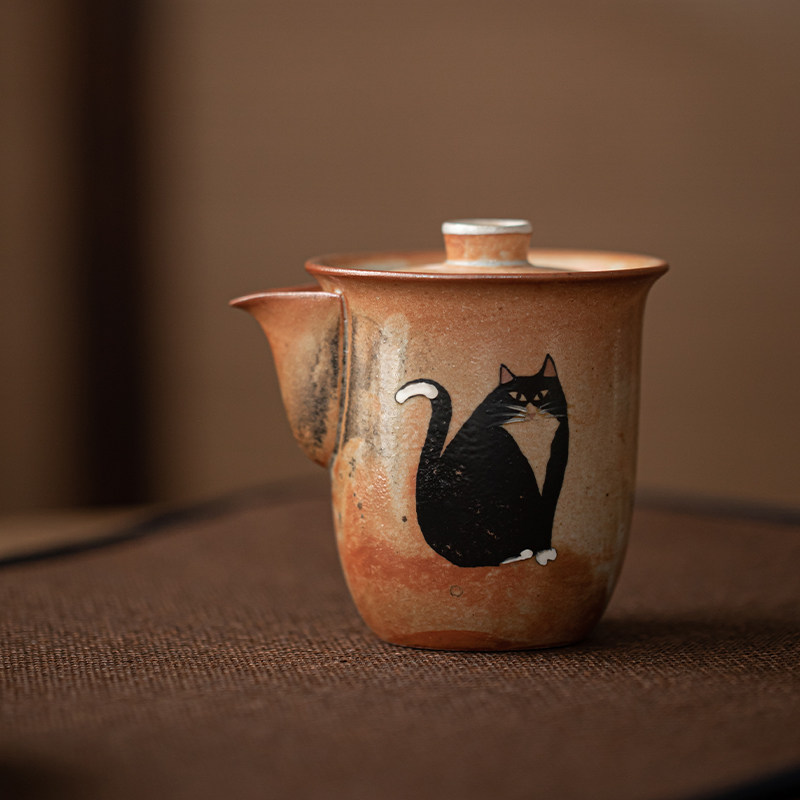 精选蕴华堂手工绘银陶瓷茶壶中式志野烧手抓壶家用办公防烫泡茶壶,餐饮具,茶壶,淘宝优惠券,粉丝福利购,淘宝优惠卷