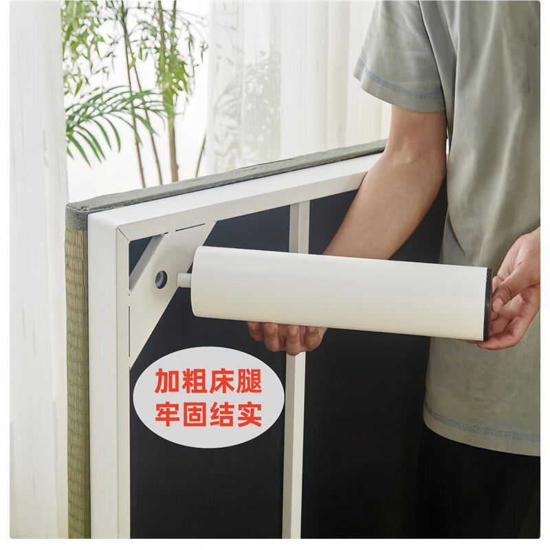家用午休加固折叠床蒲草透气独立弹簧钢架床小户型拼床酒店加床