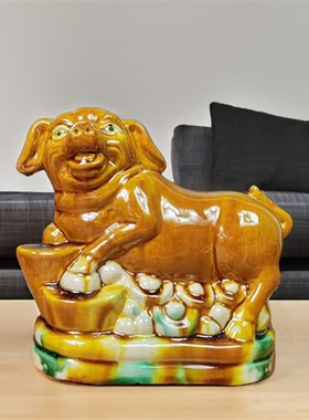 十二生肖陶瓷器摆件12生肖猪狗牛羊龙兔猴鸡马鼠虎工艺品生日礼物