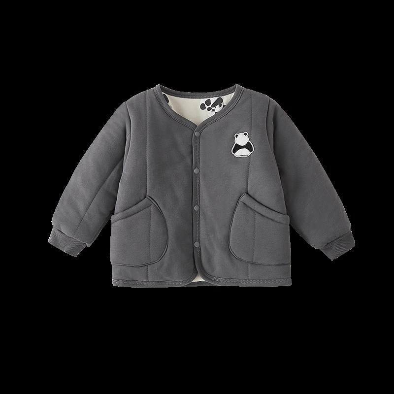 男童棉服外套秋冬款儿童棉袄宝宝棉衣三层夹棉加厚2S025新款双面