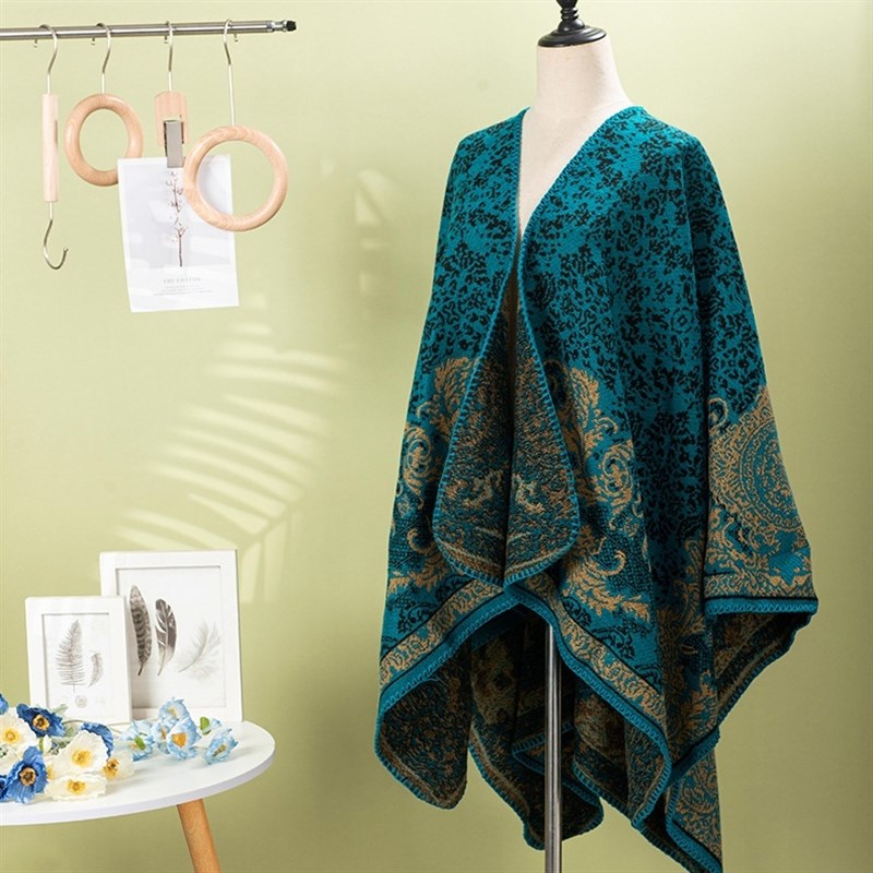 波西米亚民族风覆古披肩女外搭氛C围感川西云南旅游拍照披风斗篷