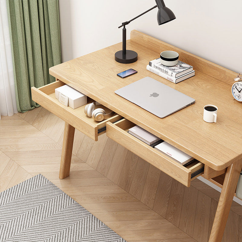 电脑桌台式书桌学生家用学习桌子简F约办公桌椅组合小型简易书桌