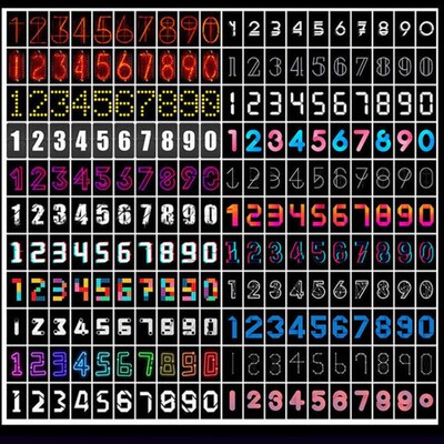CyberPunk Led拟辉光管rgAb数字时钟命运石之门电竞创意桌搭氛围