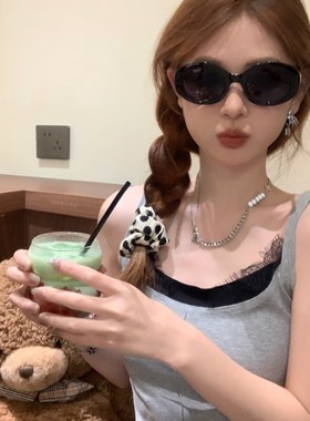 【陈大刘芒】 贵气感拉满!方圆脸椭圆形复古Q时髦大框墨镜显脸小