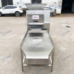 广州百香果去皮机工厂鸡蛋果挖肉机多少钱一台另售柠檬榨汁机