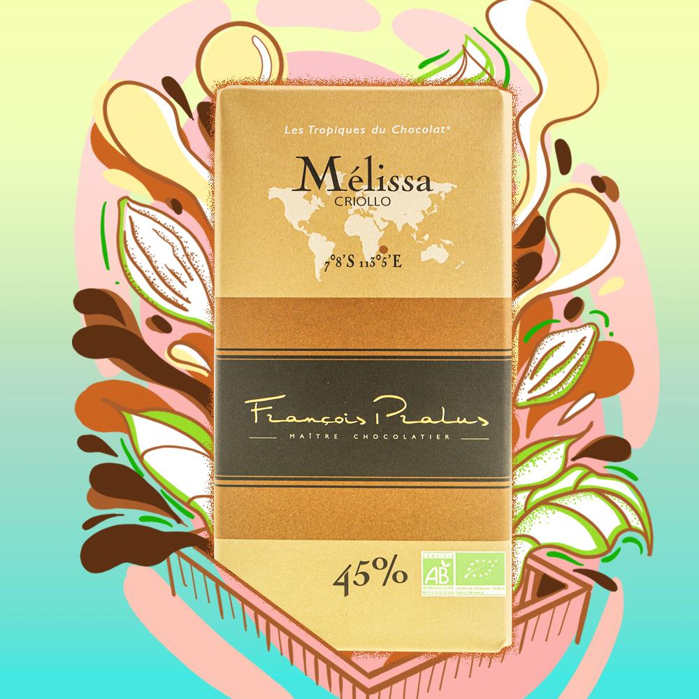 法国普阿鲁斯Pralus Melissa 45%牛奶巧克力梅丽莎ICA 金奖 100g