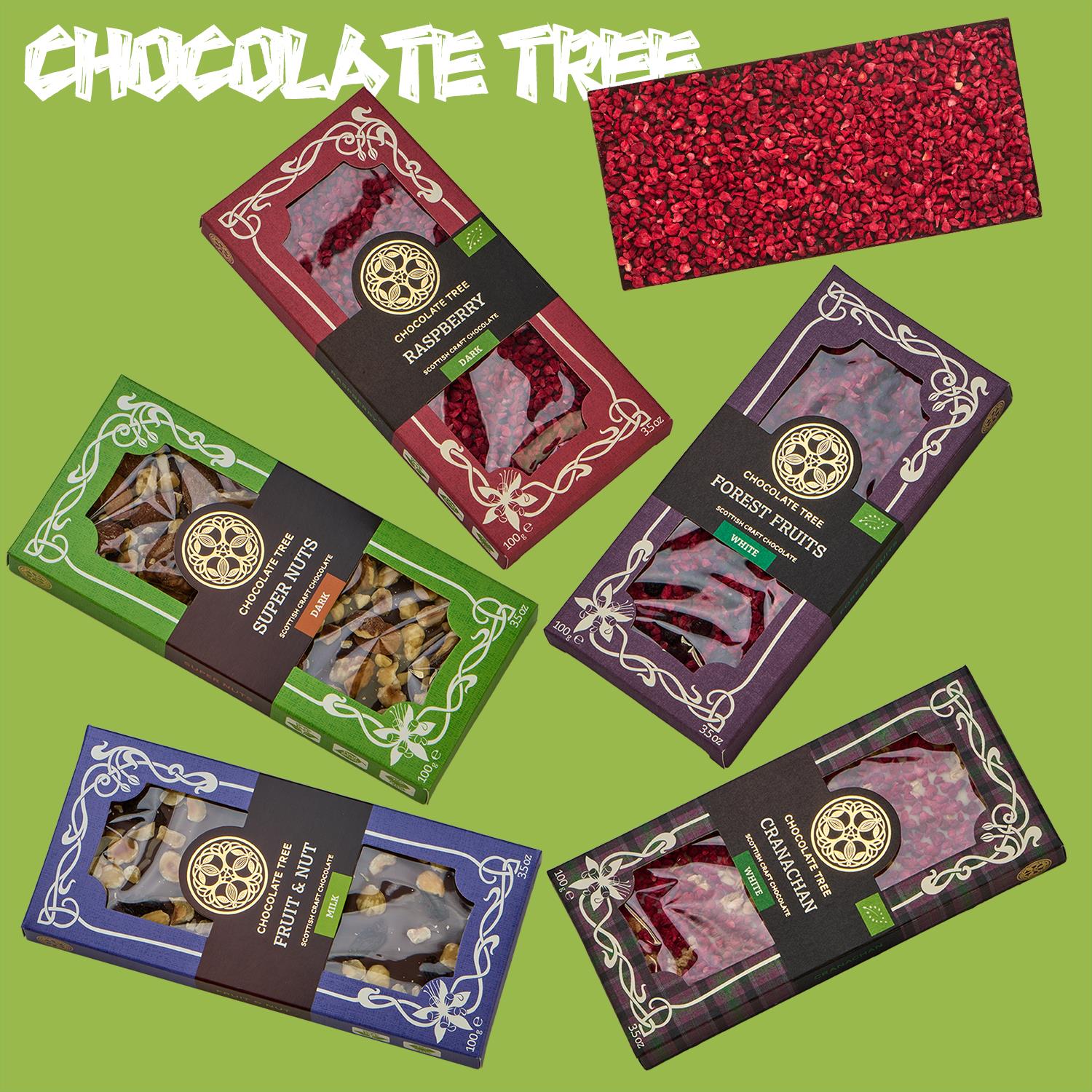 英国进口Chocolate Tree创意花式水果坚果系列纯可可脂零食送礼